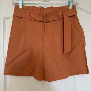 Club Monaco High Waist Orange Shorts